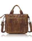 Soft PU Multi-Pocket Satchel Crossbody Bag