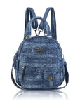 Classic Small Denim Backpack For Women