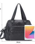 Relaxed Carryall Shoulder Bag with Long Handles