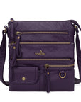 Vintage solid color fashion crossbody bag-Angelkiss Bag