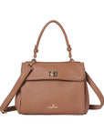 Minimalist Vegan Leather Top Handle Crossbody Bag