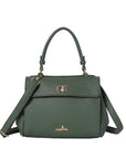 Minimalist Vegan Leather Top Handle Crossbody Bag