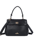 Minimalist Vegan Leather Top Handle Crossbody Bag