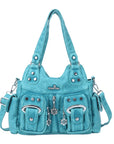 Purse With Silver Hardware 90s Style Crossbody Bag For Women