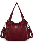 Vintage Multi Pocket Crossbody Hobo Bag