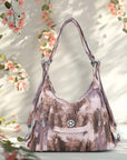 Washed Slouchy Crossbody Bag with Front Pocket