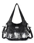 washed tie-dyeDaily women simple unique hobo handbag-Angelkiss Bag