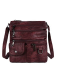 Women's tie-dye vintage pu leather crossbody bag-Angelkiss Bag