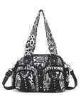 Edgy Leopard Print Satchel – Punk Rock Studded Shoulder Bag