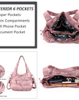 washed tie-dye design Daily women simple unique hobo handbag-Angelkiss Bag