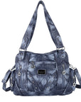 Large Leather Hobo Ladies Crossbody Handbags Studded Bag