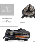 Large Leather Hobo Ladies Crossbody Handbags Studded Bag
