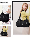 Stylish women's large capacity shoulder bags and hobo bags-Angelkiss Bag
