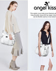 washed roomy Daily women Waterproof unique hobo handbag-Angelkiss Bag