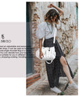 Soft PU Multi-Pocket Shoulder Purse with Crossbody Strap