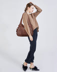 washed Large capacity Daily women Waterproof unique hobo handbag-Angelkiss Bag