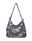 Steedy Denim vintage tie-dye tote bag-Angelkiss Bag