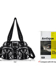 Edgy Leopard Print Satchel – Punk Rock Studded Shoulder Bag