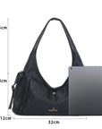 Vintage Moto Crescent Shoulder Bag