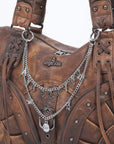 Y2K Vintage Letter Charm Bag Chain with Butterfly and Star Pendants