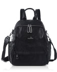 Soft Vintage Vegan Leather Mini Backpack for School & Work