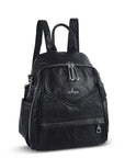 Soft Vintage Vegan Leather Mini Backpack for School & Work