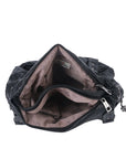 Women's Biker Purses Moto Shoulder Bag Medium Studded Handbags