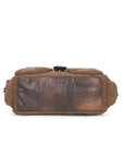 Vintage Moto Multi-Pocket Satchel Bag