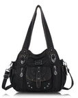 Large Multi-Pocket Convertible Hobo Bag