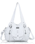 Large Multi-Pocket Convertible Hobo Bag