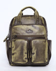 Retro large capacity stylish comfortable durable backpack-Angelkiss Bag