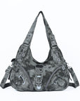 Hobo denim Comfort Adjustability Shoulder Handbag-Angelkiss Bag