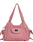 Women handbag with High Quality Washed PU and Multi-pack-Angelkiss Bag