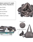 Washed Desigher Handbag For Women with Multi pockets-Angelkiss Bag