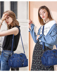 Washed Desigher Handbag For Women with Multi pockets-Angelkiss Bag