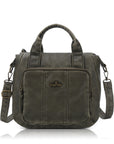 Soft PU Multi-Pocket Satchel Crossbody Bag