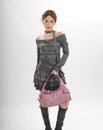 Vintage Moto Crescent Shoulder Bag