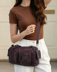 Women’s Multi-Pocket Satchel Purse | Shoulder & Crossbody Handbag