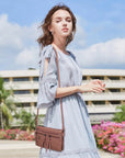 Multi-Zip Crossbody Purse with Tassel Pulls