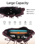 Small Y2K Biker Hobo Shoulder Bag with Fringe