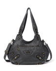 Hobo Purses Vegan Leather Retro Metal Studs Y2K Designer Bags for Women