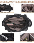 Large Braided Multi-Pocket Hobo Shoulder Bag with Crossbody Strap