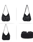 Street Style Multi-Pocket Crossbody Bag