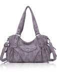 Studded Slouchy Hobo Shoulder Bag with Side-Tie Details