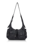Shoulder Bag – Vintage Cargo Hobo with Flower Charms