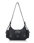 Vintage Washed Crescent Shoulder Bag - Y2K Multi-Pocket Underarm Crossbody Purse