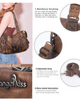 Y2K Vintage Moto Multi-Pocket Shoulder Bag – Slouchy Everyday Purse