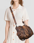 Y2K Vintage Moto Multi-Pocket Shoulder Bag – Slouchy Everyday Purse
