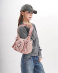 Vintage Utility Organizer Shoulder Bag