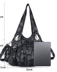 Leopard & Tie-Dye Hobo Shoulder Bag
